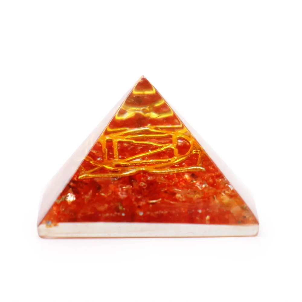 Orgonitt pyramide krystaller og kobber 25mm