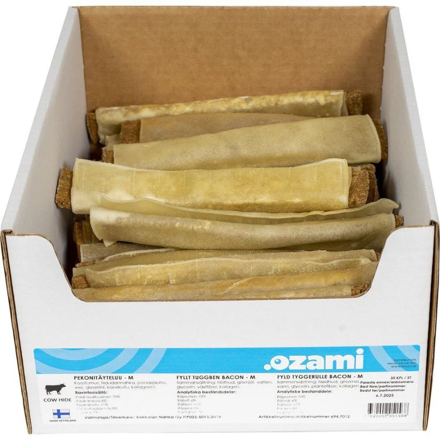 Ozami Oksehud fylt med Bacon
