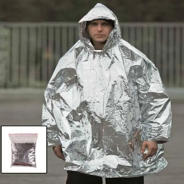 Silver Survival Poncho - Overlevelsesteppe
