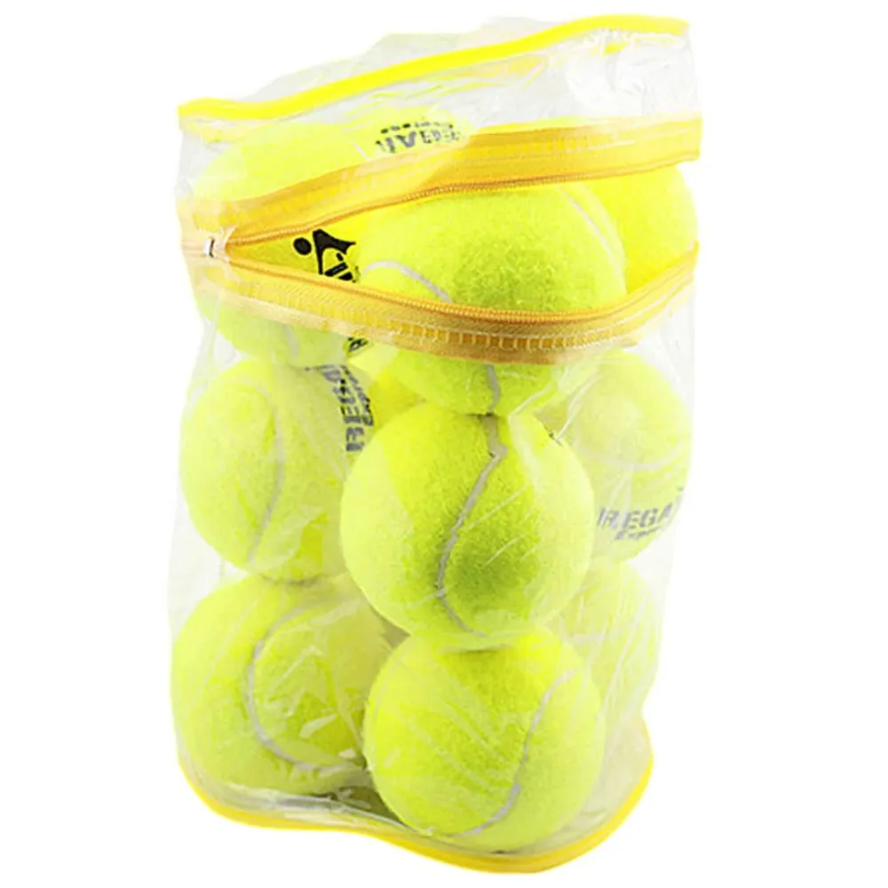 12-pakning slitesterke trykk-tennisballer
