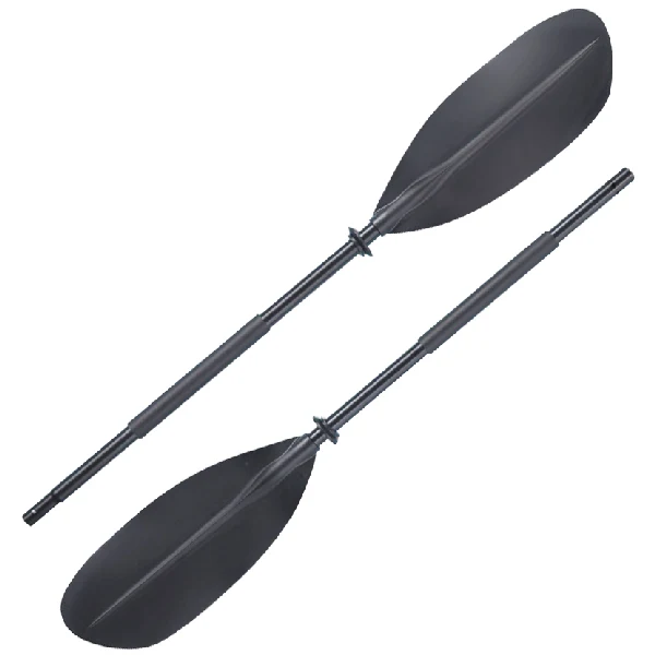 Padle aluminium 210 cm, Ø25 mm, sort med plastblader