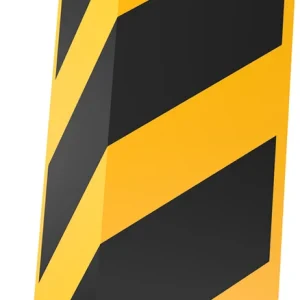 Påkjøringsvern pallereoler - Crash Guard -, Vippbar og fleksibel (400mm)