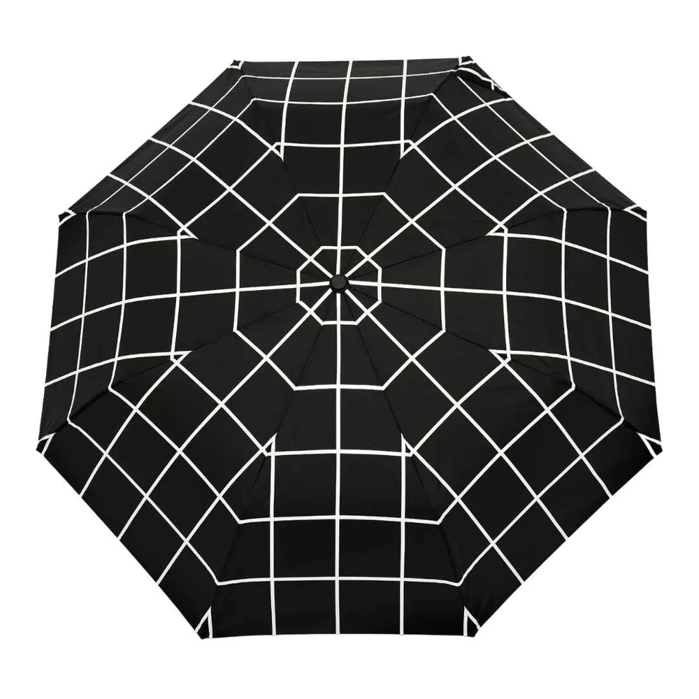 Original Duckhead Duck Umbrella, Black Grid Pattern