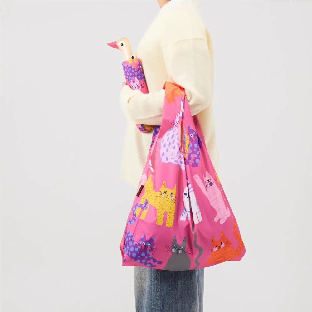 Original Duckhead Duck Umbrella, Fuchsia Arty Cats