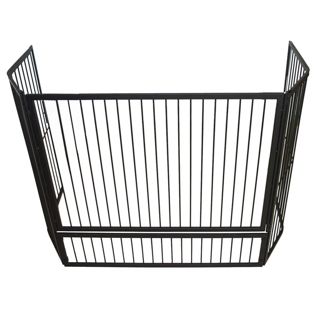 Fireup Fire Screen Childguard Inbuilt W/ Gate (125x30x80cm)