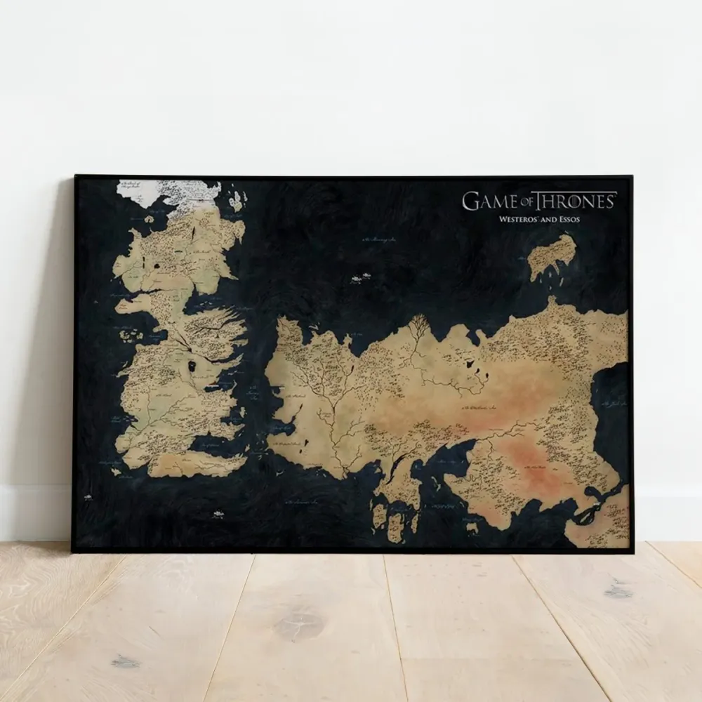 Game Thrones Plakat Westeros Map
