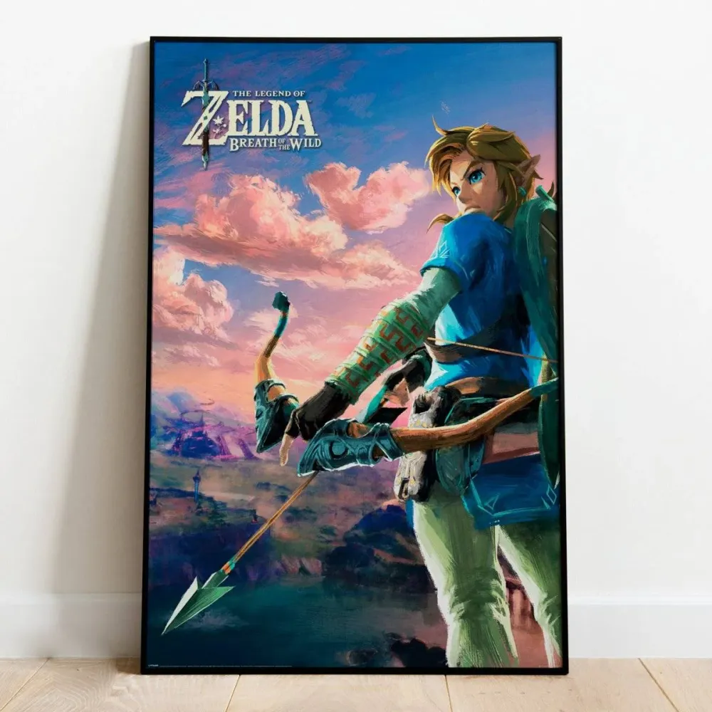 Zelda Plakat Breath Wild Hyrule Scene