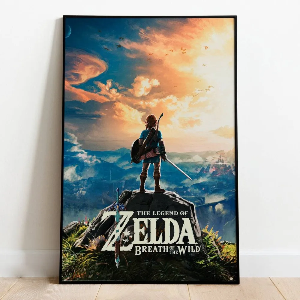 Zelda Plakat Breath Wild Sunset