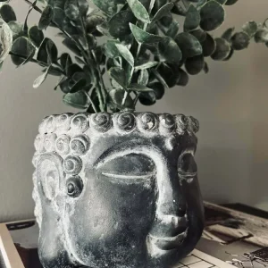 Buddha potte - Grå sement
