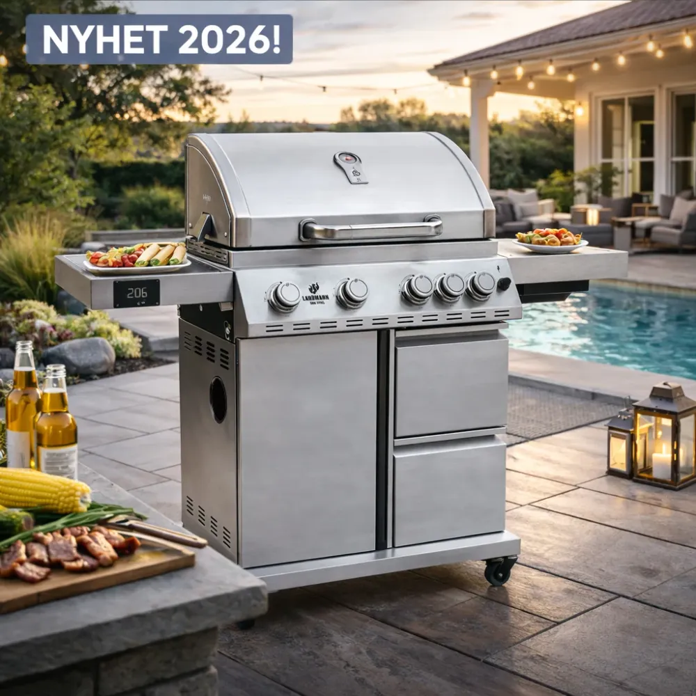 Gassgrill Triton 4.1 maxX rustfritt stål 12969 - Ansiktsløft 2023