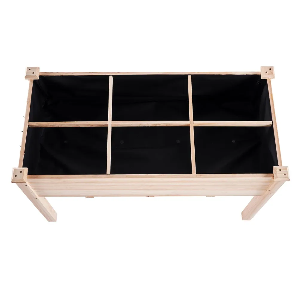Hevet plantekasse 120 cm