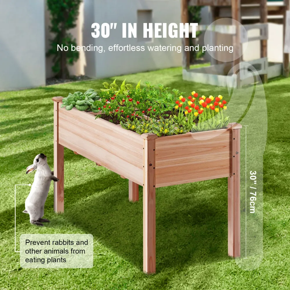 Hevet plantekasse 120 cm