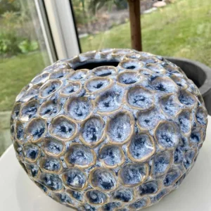 Keramikk - Lyseblå bubbles