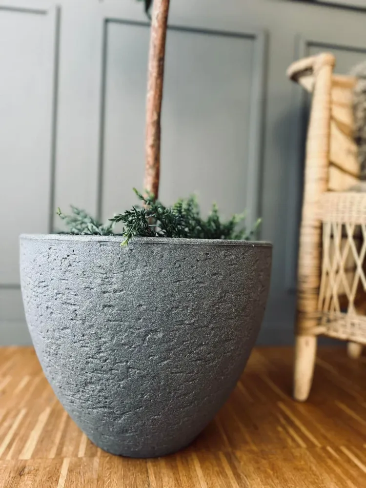 Krukke i plast - LYS STONE - Innendørs og utendørs