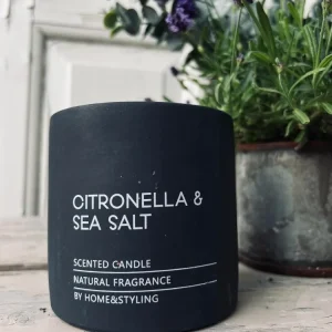 Myggelys - Citronella & Sea salt - Svart