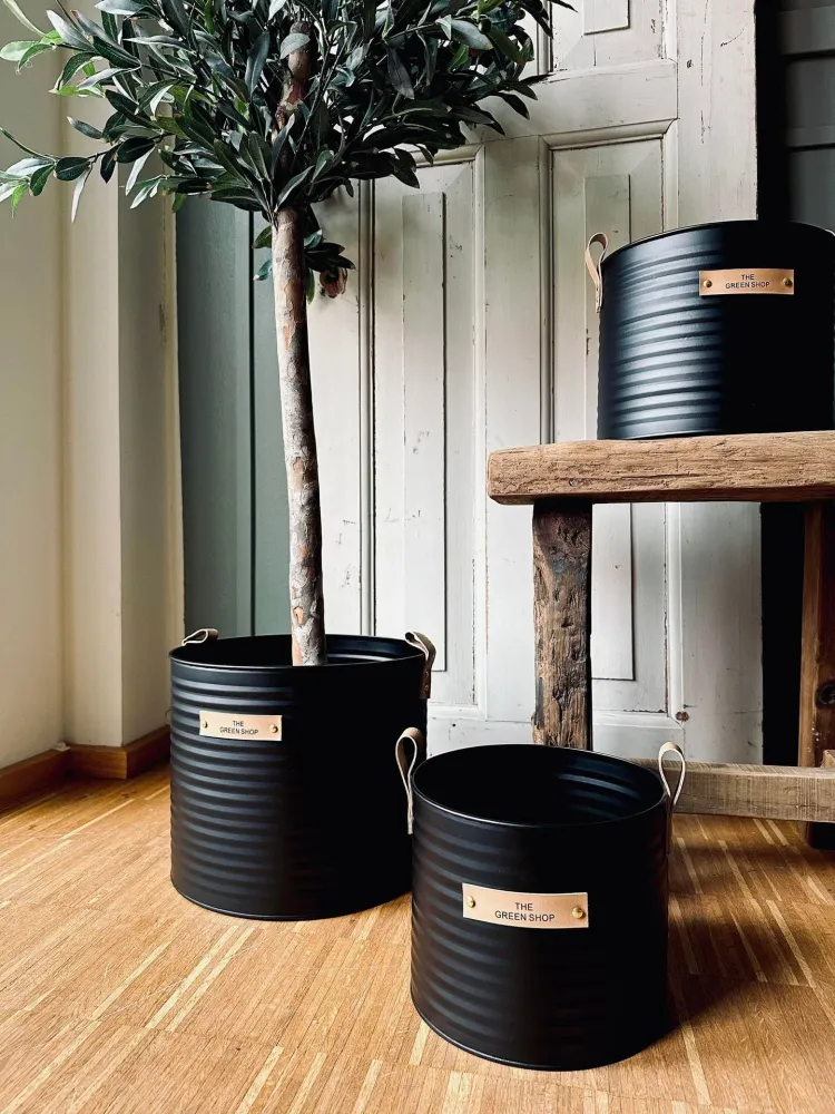 Plantebaljer BLACK GARDEN – Sett med 3 stk