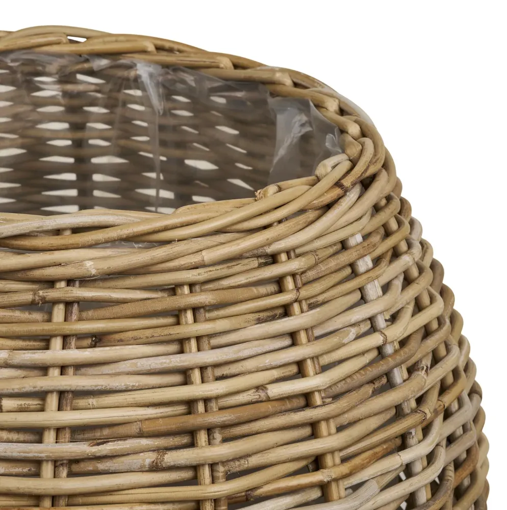 Plantekurver i natur rattan - 2 stk