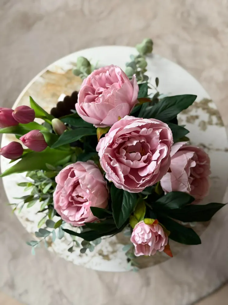 Skål i betonglook - Rosa