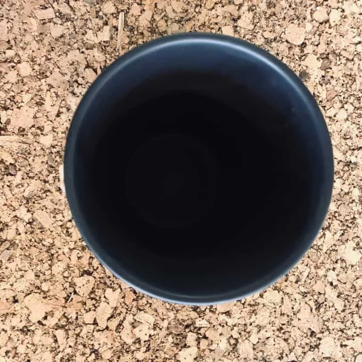 Stor potte / vase - Matt svart
