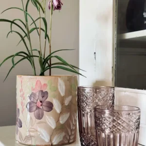 Urtepotte FLORA - Stor håndmalt