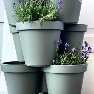 Urtepotter 3-i-1 Stabelbare recycling - Grønn