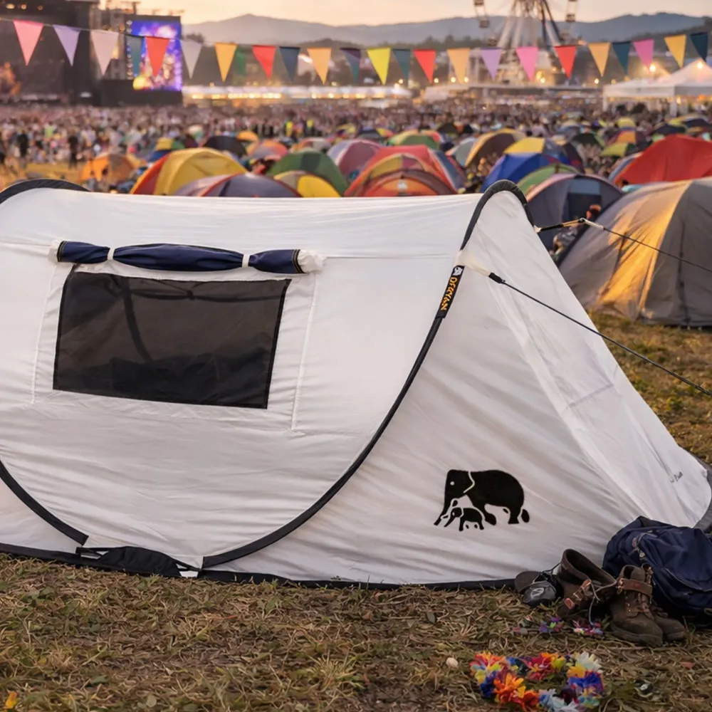 Pop Up Telt Dome - 2000MM vannsøyle - Cream DERYAN
