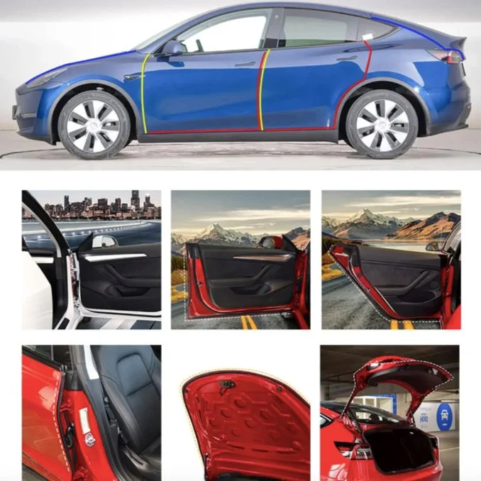 EPDM Door Seal Kit Model Y | 8-Piece Full-Body | Noise Reduction | Weatherproof