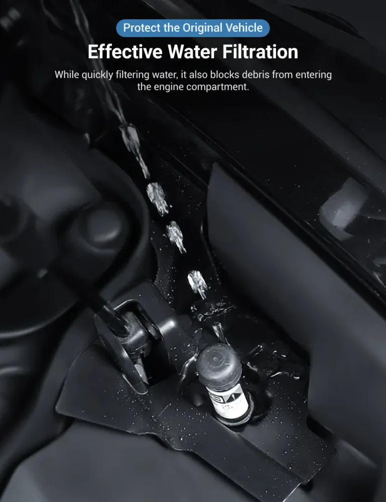 Front Trunk Drain Channel Cover Model 3 Highland | Prevent Water Damage (2-Pack)