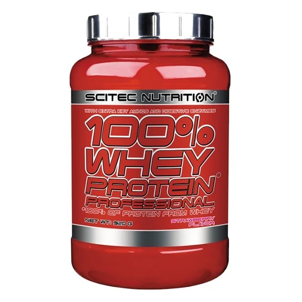 100% Whey Protein Professional Scitec Nutrition - jordbær Smak