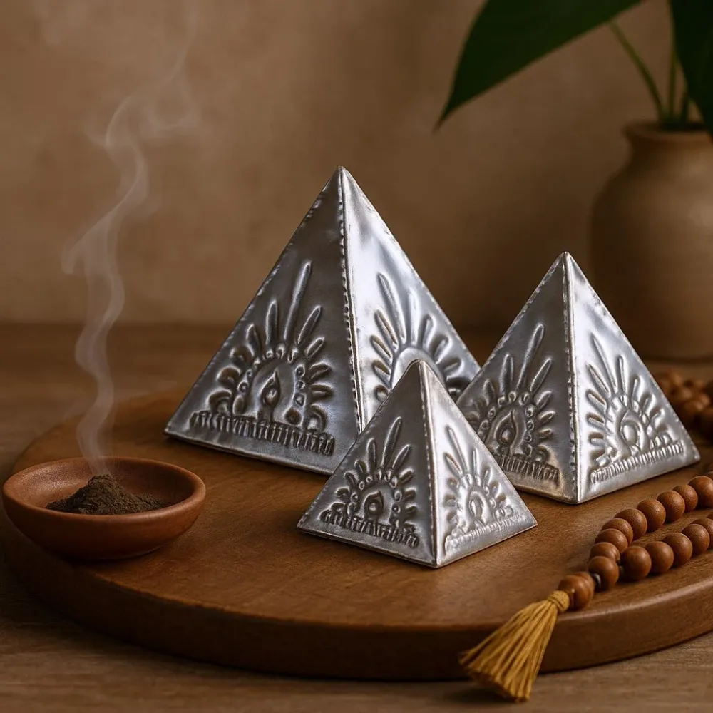 Røkelsespulver Pyramideform Sett 3 Deler