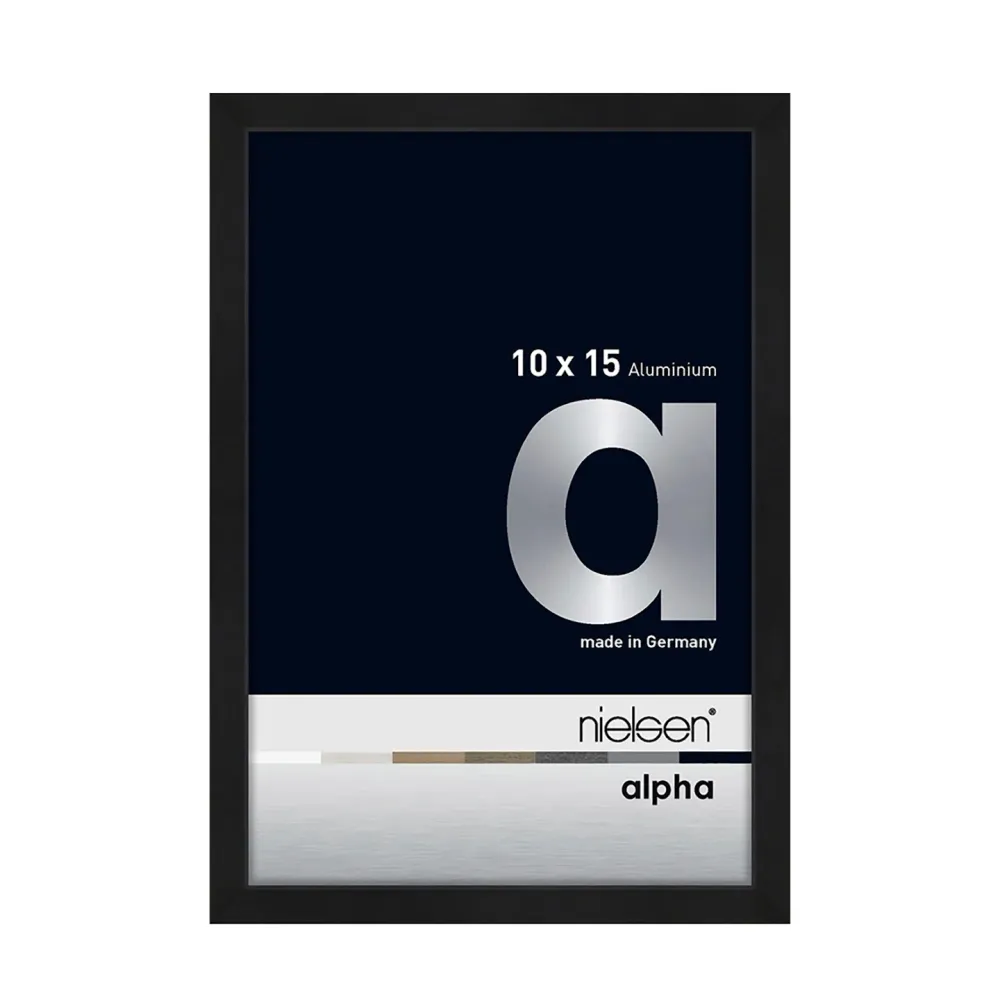 Alpha Ramme 10x15cm Sort
