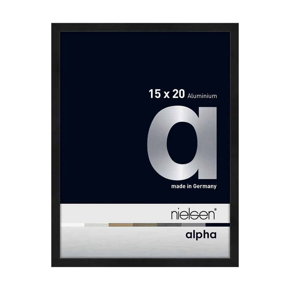 Alpha Ramme 15x20cm Sort