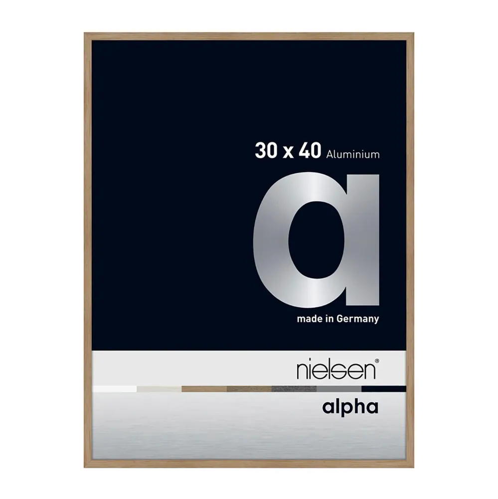Alpha Ramme 30x40cm Smal Eik