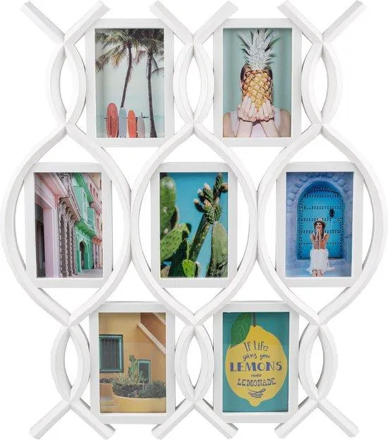 Henzo Rose Collageramme, hvit