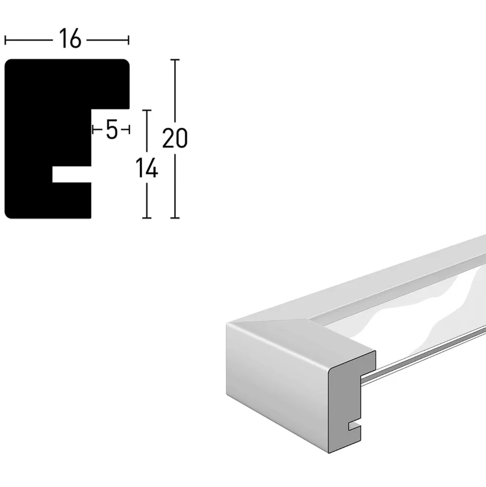 Quadrum Ramme A4 Bred Eik