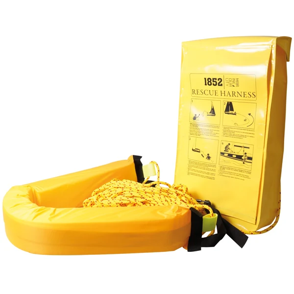 1852, Mann-over-bord sett m/40m line, gult deksel, 70 x 30 x 14 cm, 2,0 kg