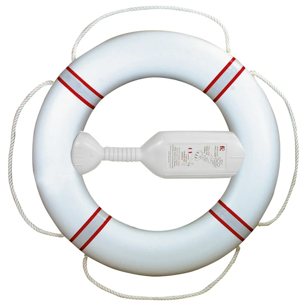 Livbøye FP380, hvit m/rød reflekstape, 20m kasteline, 2,1 kg