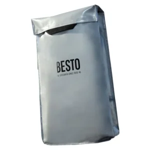 Besto, Mann-overbord-redningssekk med 40m oppdriftslinje, 50N, 48x32x15cm (1stk) - Sølvgrå