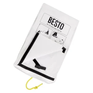 Besto, mann-overbord-redningssekk med 40m oppdriftslinje, 50N, 48x32x15cm (1stk) - Hvit