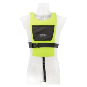 Besto, Paddlevest 50N Gul, Ergonomisk Design, Justerbart Taljebælte – Størrelse: VOKSEN 40+ kg (50N)