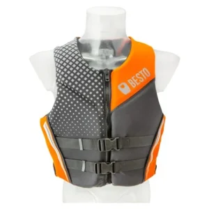 Besto, Neopren Vannskivest 50N XL, Svart/Grå/Orange