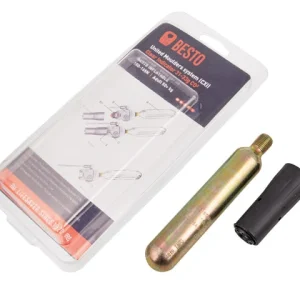 Besto, Re-Arming kit, CO2 Cartridge 33g, 150N-165N, Clear Indicator Pro Sensor, 1stk, United Moulders, CXI