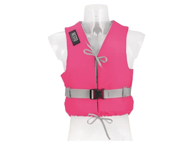 Besto, Redningsvest, Jolle, 50N, Liten, 40-50 kg, Rosa, Justerbar Nexus-lukking, 100 % polyester, ISO 12402-5