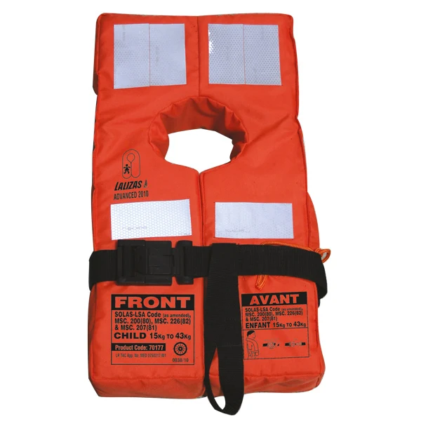 Lalizas, Redningsvest Solas godkjent, Oransje 15-43 kg