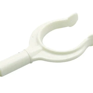Trem, åregaffel 1 3/4" hvit nylon