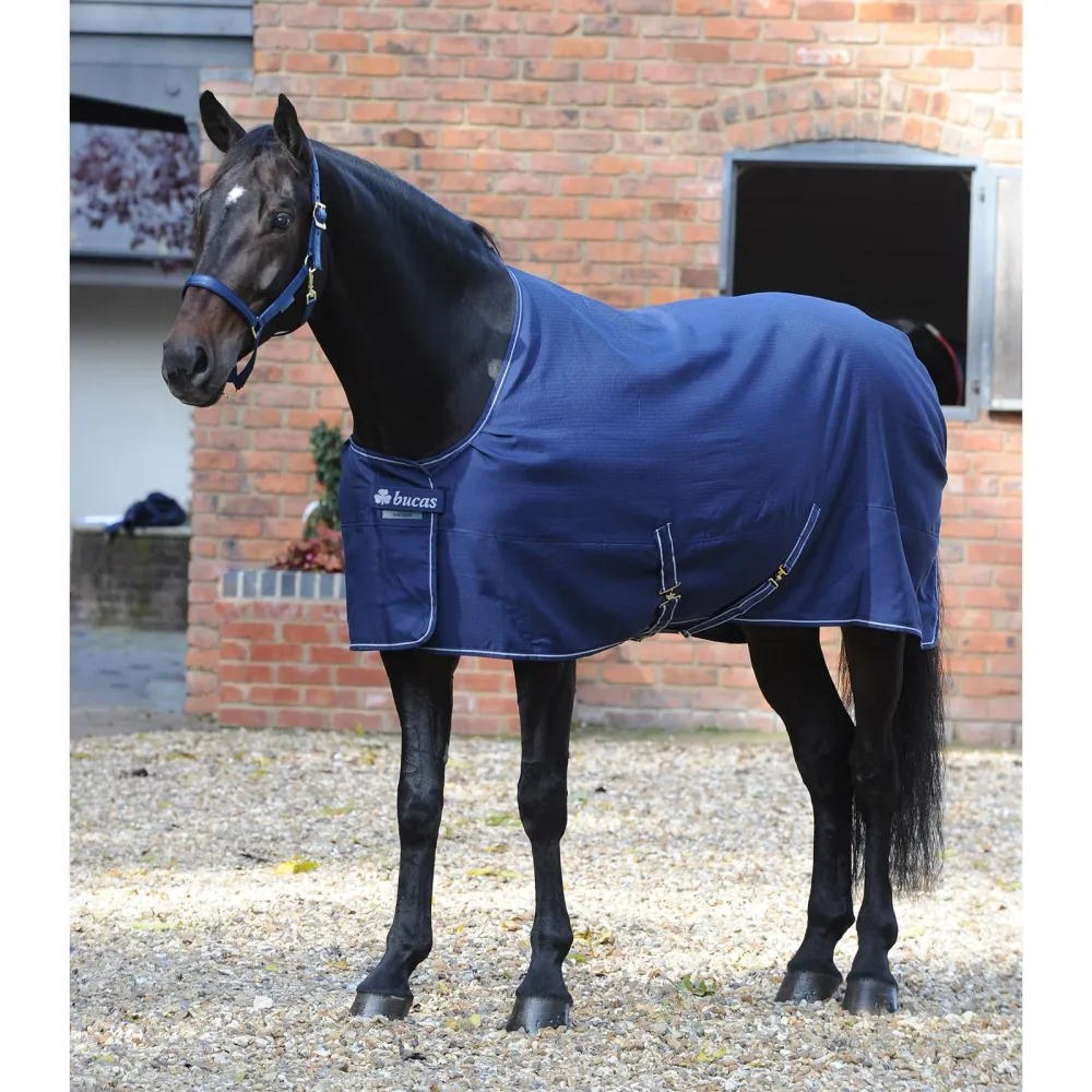 Irish stalldekken, Light Dark Blue/Silver 135