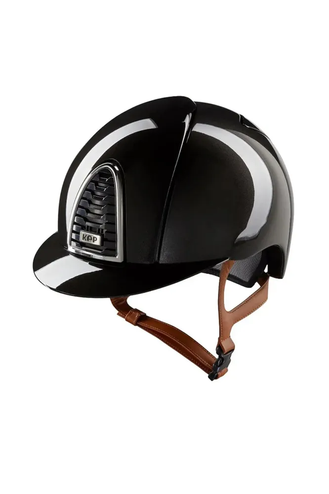 KEP Cromo 2.0 Shine/Beige Polo ridehjelm, app kompatibel Black/Beige 059-x-062