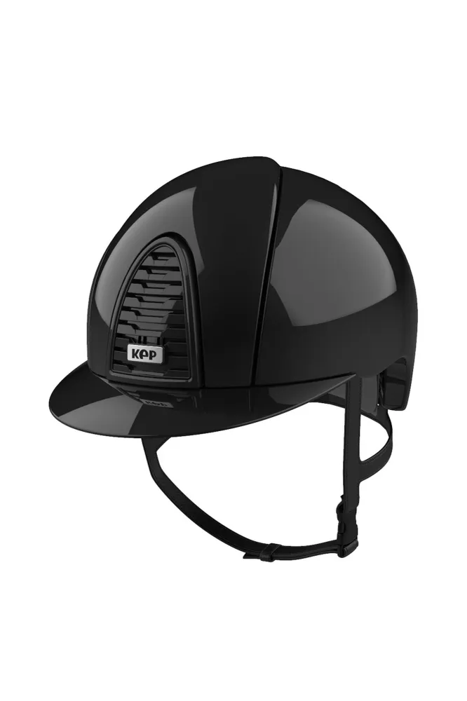 KEP Cromo 2.0 Polish/Polish ridehjelm med ekstra visir, app kompatibel Black 059-x-062