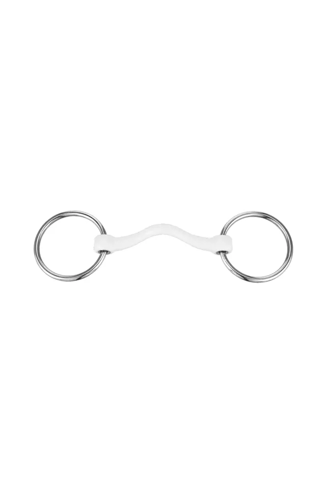 Nathe CM bitt, hard rett stang med tungefrihet, 15 mm, termoplast Metall 140 mm