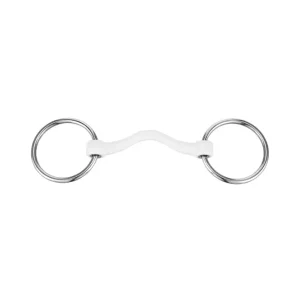 Nathe CM bitt, hard rett stang med tungefrihet, 15 mm, termoplast Metall 130 mm